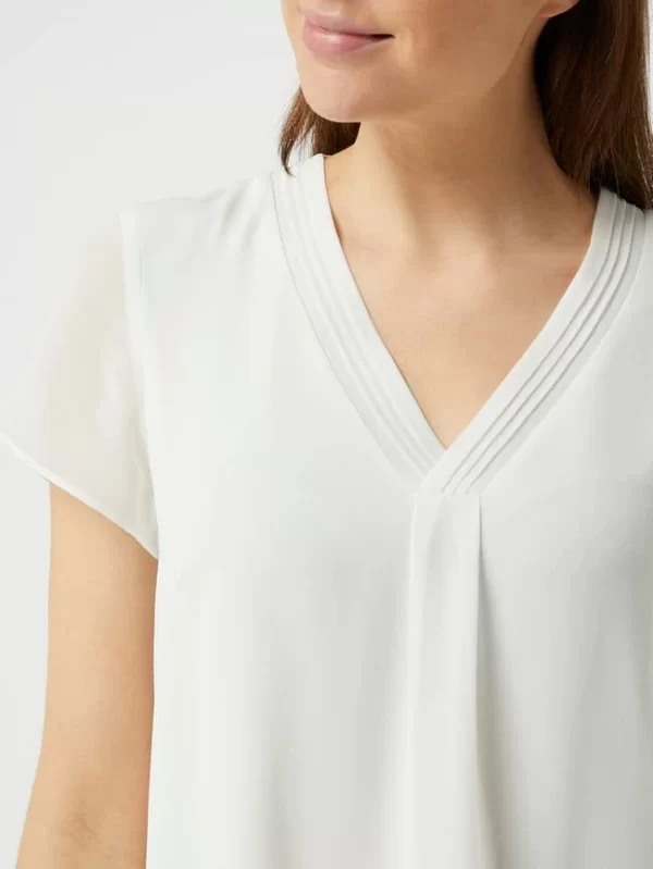 S.Oliver BLACK LABEL Blusenshirt Im Double-Layer-Look – Offwhite 4