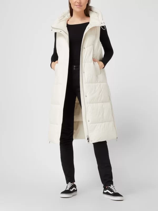 S.Oliver RED LABEL Steppweste Mit Kapuze – Offwhite 1