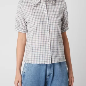 Jake*s Casual Bluse Mit Karomuster – Hellblau 13