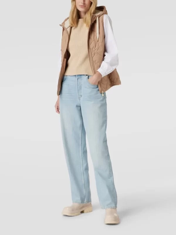 Christian Berg Woman Selection Steppweste Mit Kapuze Und Reißverschlusstaschen – Haselnuss Braun 1