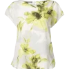 René Lezard Blusenshirt Mit Floralem Muster – Hellgrau 19