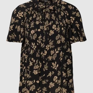 Lauren Ralph Lauren Schluppenbluse Mit Plisseefalten Modell ‘ADAR’ – Schwarz 9
