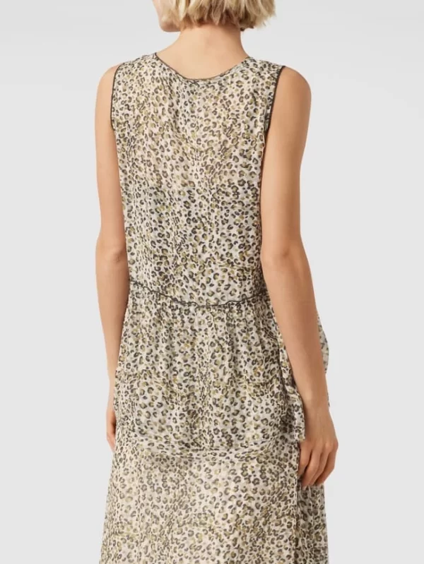 Marc Cain Blusentop Mit Allover-Animal-Print – Olivgrün 6