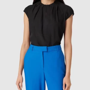 Comma Blusenshirt Mit Strukturmuster – Schwarz 13