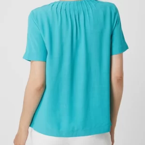 S.Oliver BLACK LABEL Blusenshirt Mit Biesen – Türkis 15