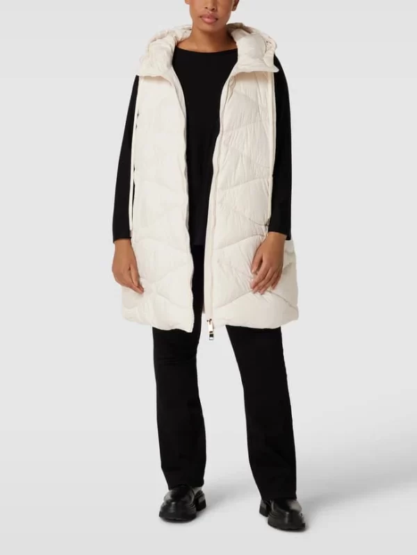 Marina Rinaldi PLUS SIZE Steppweste Mit Kapuze Modell ‘PANIA’ – Offwhite 1