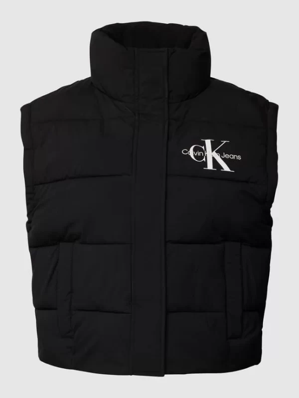 Calvin Klein Jeans Steppweste Mit Stehkragen – Schwarz 3