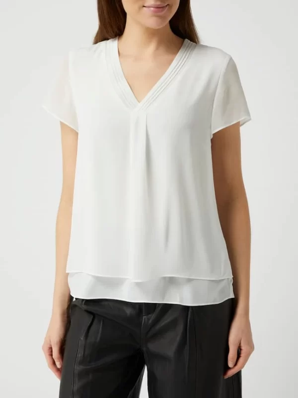 S.Oliver BLACK LABEL Blusenshirt Im Double-Layer-Look – Offwhite 5
