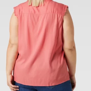 ONLY CARMAKOMA PLUS SIZE Bluse Mit Spitzenbesatz – Mauve 15