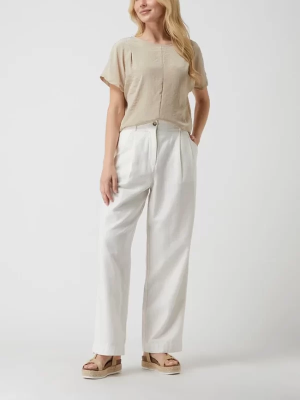 Luisa Cerano Blusenshirt Mit Kontrastvorderseite – Sand 1