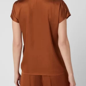 Taifun Bluse Aus Satin – Cognac 15
