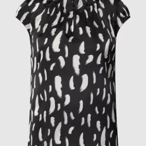 Comma Blusenshirt Mit Rüschen – Schwarz 9