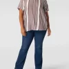 ONLY CARMAKOMA PLUS SIZE Blusenshirt Mit Grafischem Muster – Rostrot 17