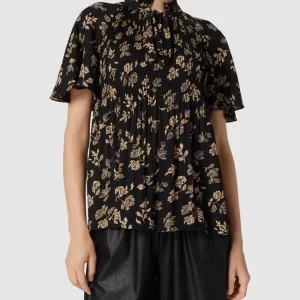 Lauren Ralph Lauren Schluppenbluse Mit Plisseefalten Modell ‘ADAR’ – Schwarz 13