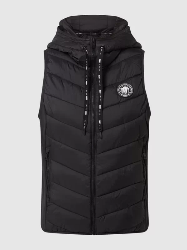 DKNY PERFORMANCE Steppweste Mit Kapuze – Schwarz 3