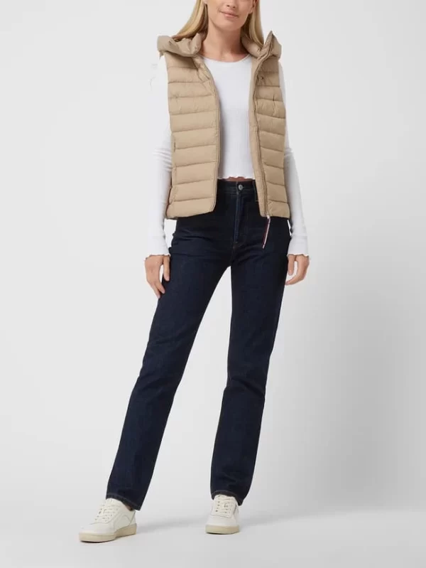 Tommy Hilfiger Steppweste Mit Kapuze – Beige 1