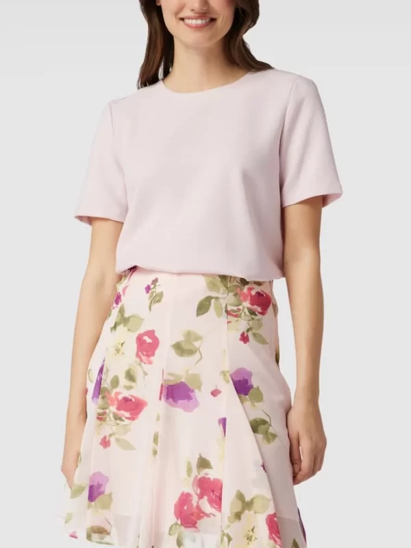 Jake*s Collection Blusenshirt Mit Rundhalsausschnitt – Hellrosa 5