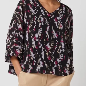 S.Oliver BLACK LABEL Blusenshirt Mit Allover-Muster – Schwarz 13