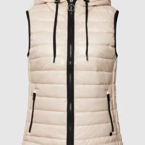 Marc Cain Steppweste Mit Kapuze – Beige 9