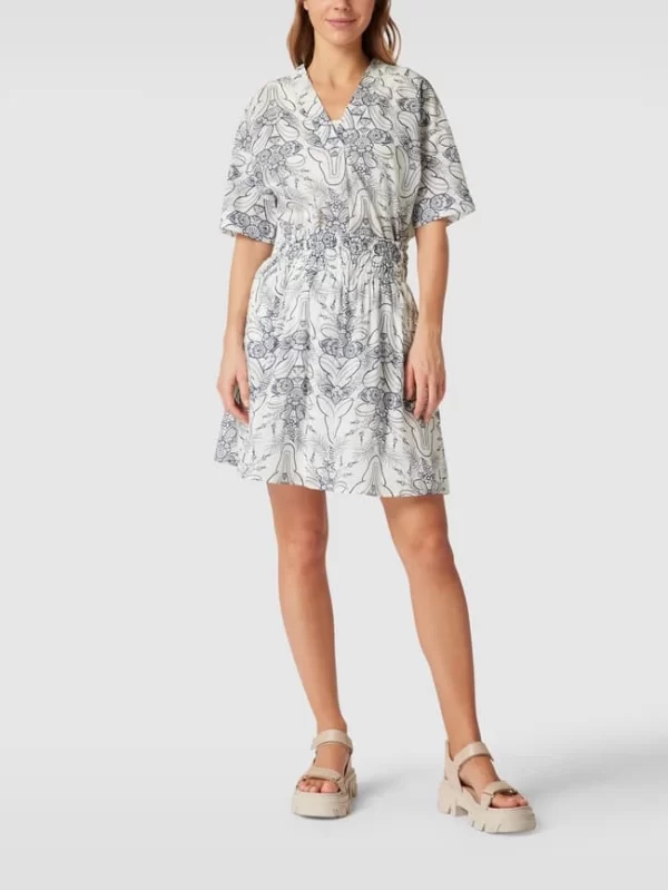 Marc O’Polo Blusenshirt Mit Floralem Allover-Muster – Offwhite 1