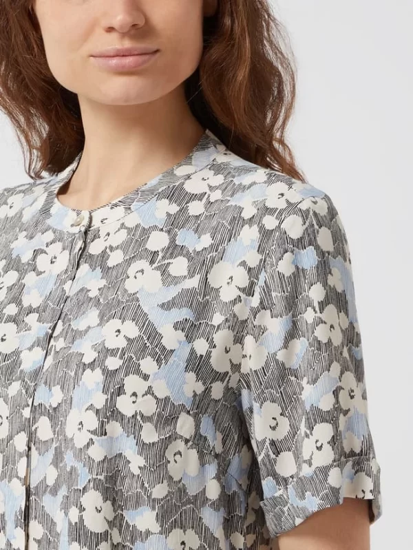Jake*s Casual Bluse Aus Viskose – Dunkelgrau 4