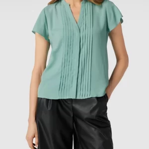 Jake*s Collection Blusenshirt Mit V-Ausschnitt – Hellgrün 13