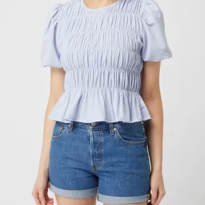 Mango Blusenshirt Aus Viskosemischung – Hellblau 13