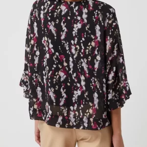 S.Oliver BLACK LABEL Blusenshirt Mit Allover-Muster – Schwarz 15