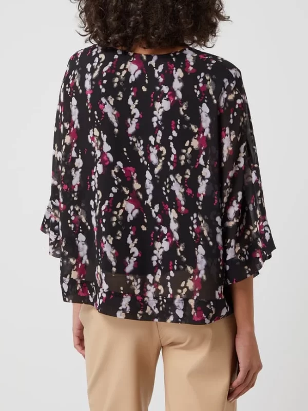 S.Oliver BLACK LABEL Blusenshirt Mit Allover-Muster – Schwarz 6