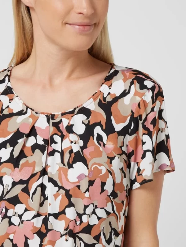 S.Oliver BLACK LABEL Blusenshirt Aus Krepp – Lachs 4