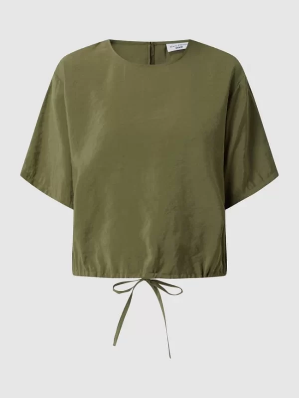 Marc O’Polo Denim Blusenshirt Aus Modalmischung – Olivgrün 3