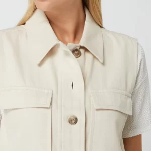 Opus Weste Aus Baumwolle Modell ‘Walin’ – Beige 11