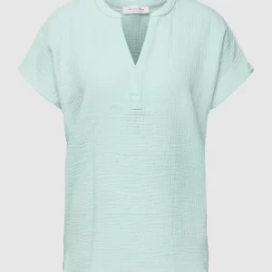 Christian Berg Woman Blusenshirt Mit V-Ausschnitt – Helltürkis 9