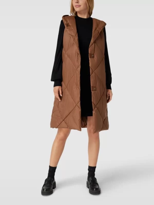 Cinque Steppweste Mit Kapuze Modell ‘CIDELIGHT’ – Camel 1