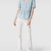 Tom Tailor Denim Bluse Mit Lochstickereien – Hellblau 17