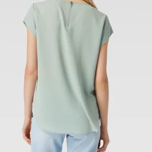 Only Blusenshirt In Unifarbenem Design – Mint 15