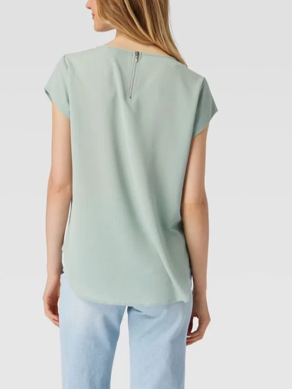 Only Blusenshirt In Unifarbenem Design – Mint 6