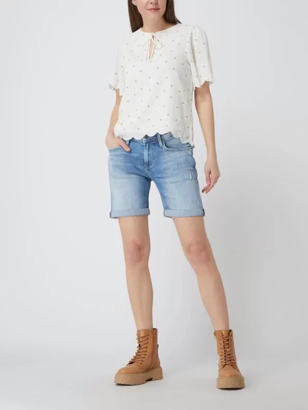Atelier Reve Blusenshirt Mit Herzchen-Prints – Offwhite 1