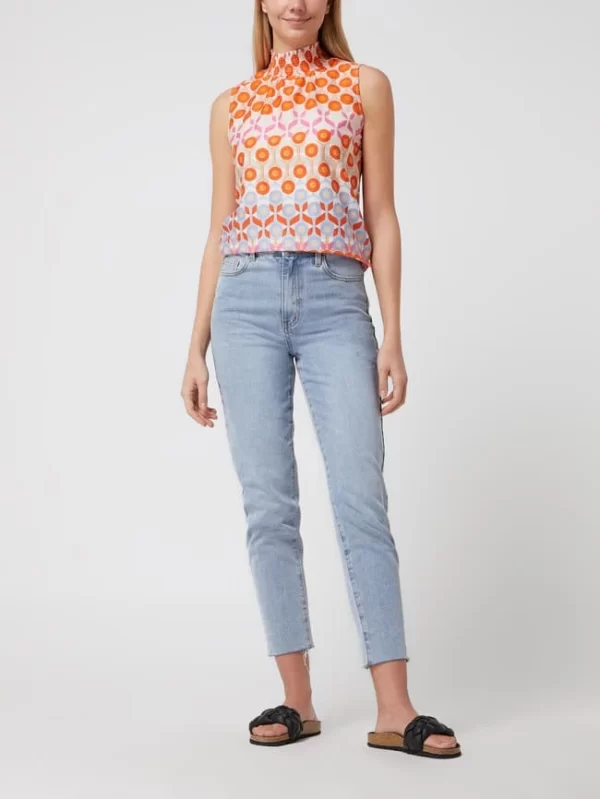 Tonno & Panna Blusentop Aus Baumwolle Modell ‘Mulan’ – Orange 1