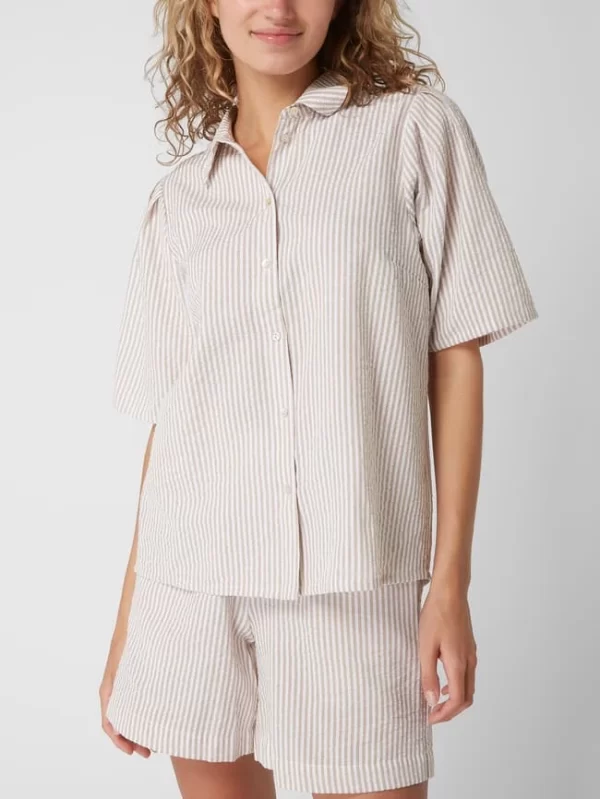 Moves Bluse Aus Seersucker Modell ‘Lollie’ – Camel 5