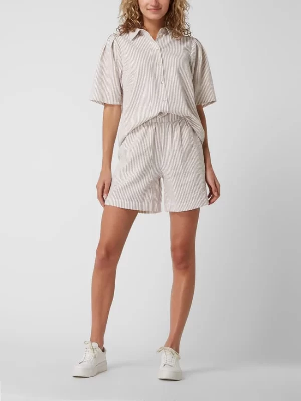 Moves Bluse Aus Seersucker Modell ‘Lollie’ – Camel 1