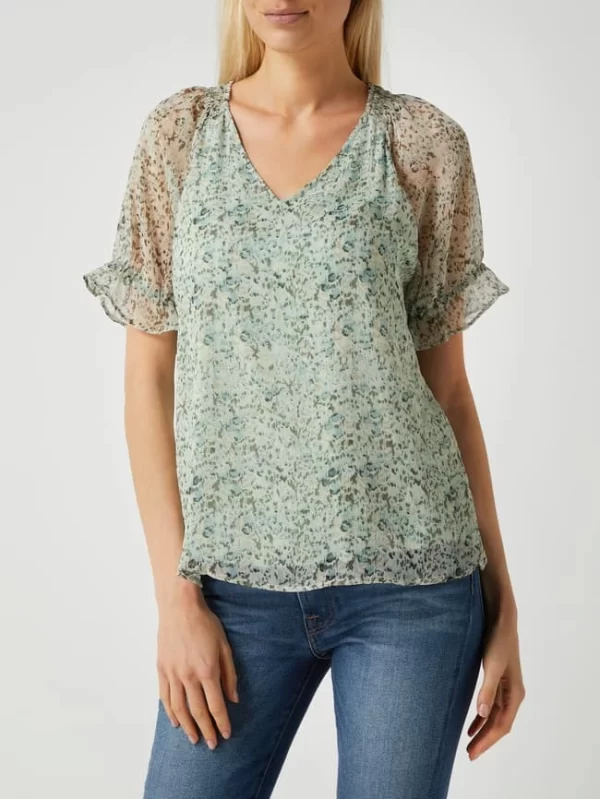 Fransa Blusenshirt Aus Chiffon – Lindgrün 5