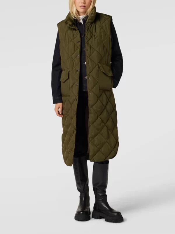FREE/QUENT Steppweste Mit Stehkragen Modell ‘OLGA’ – Khaki 1