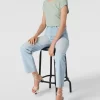 Only Blusenshirt In Unifarbenem Design – Mint 19