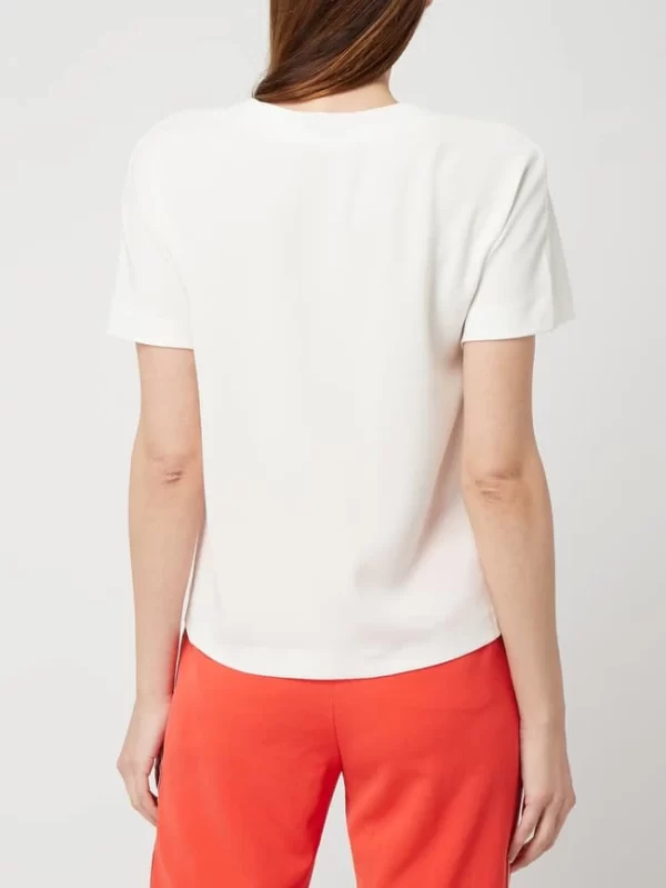 Marc Cain Blusenshirt Mit Zierleisten Im Double-Layer-Look – Offwhite 6