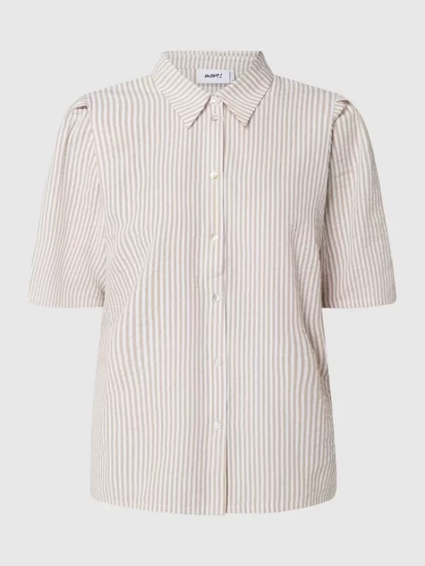 Moves Bluse Aus Seersucker Modell ‘Lollie’ – Camel 3