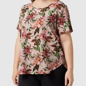 ONLY CARMAKOMA PLUS SIZE Blusenshirt Mit Floralem Allover-Strukturmuster – Rosa 13