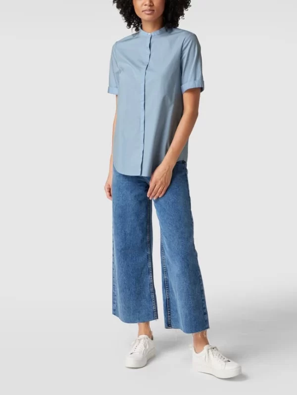 BOSS Casualwear Bluse Mit Stehkragen Modell ‘Befelina’ – Bleu 1