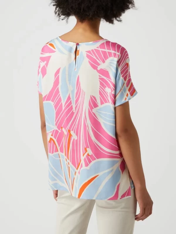 Milano Italy Blusenshirt Mit Floralem Muster – Pink 6