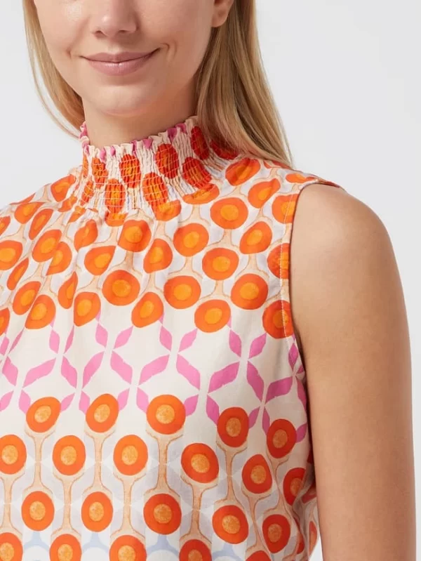Tonno & Panna Blusentop Aus Baumwolle Modell ‘Mulan’ – Orange 4